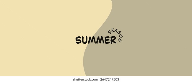 Gold curves and the waves of the sea range from soft to dark vector background flat design style illustration.