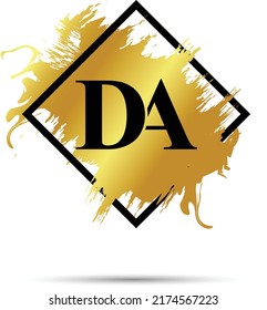 Gold Da Logo Symbol Vector Art Stock Vector (Royalty Free) 2174567223 ...