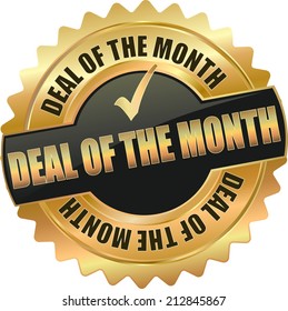 gold deal of the month sign