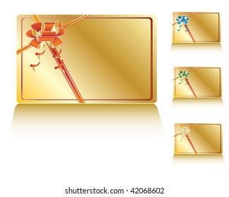 gold decorated gift card