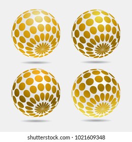 gold decorative balls.