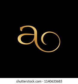 gold decorative letter a