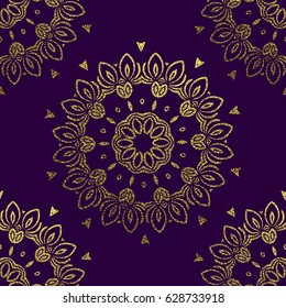 Gold Decorative  Mandala. Golden Vintage, ethnic element. Oriental pattern, vector illustration for wedding invitations, greeting cards. Islam, Arabic, indian, turkish pakistan chinese ottoman motifs