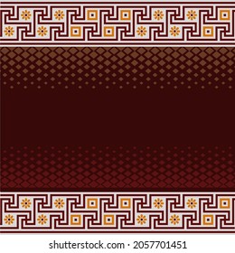 gold decorative oriental vintage border. best for  logo text inputting. vector