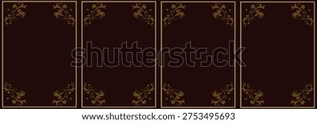 Gold Decorative Portrait Frame Set