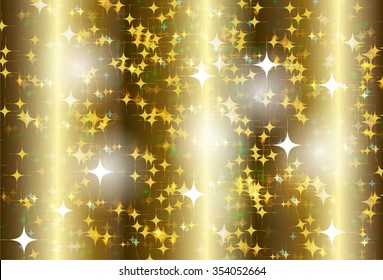 gold Defocused Light, Flickering Lights, Vector abstract festive background with bokeh defocused lights. star