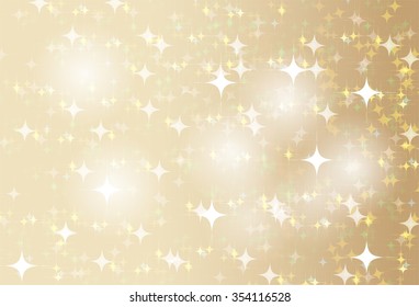 gold Defocused Light, Flickering Lights, Vector abstract festive background with bokeh defocused lights. star
