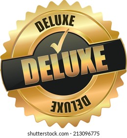 gold deluxe sign