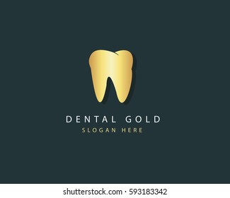 Gold Dental Logo Template