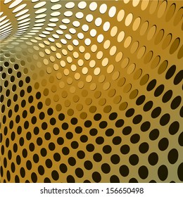 Gold design abstract.Vector Illustration.Fractal abstract. Abstract circle background. Pattern background. Dotted background. Background of circles converging to the center.