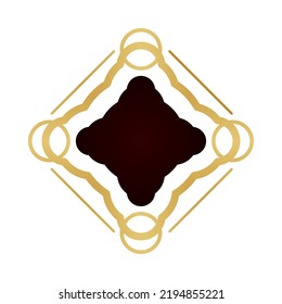 gold design element icon isolated