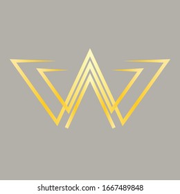 fuente de diseño oro con icono vector