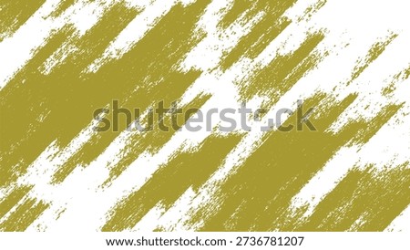 Gold diagonal brush strokes on white background texture