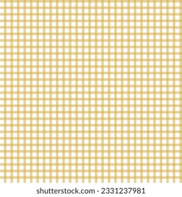 Gold diagonal checkered seamless pattern in white background.Doodle for flyers, shirts and textiles. Vector illustration.