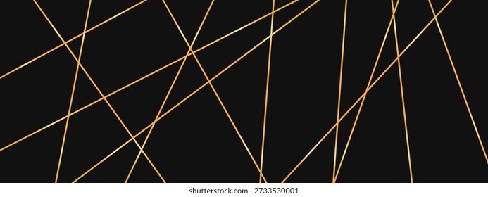 Padrão de listra diagonal dourada com grade emaranhada caótica. Fundo de ouro de luxo para publicidade, capas