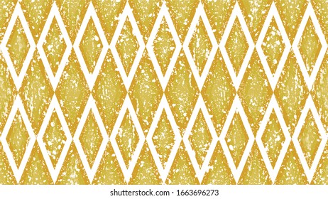 Gold diamond background with distressed texture.
