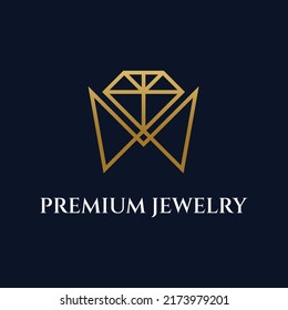 Gold Diamond Crown Logo Design Stock Vector (Royalty Free) 2173979201 ...