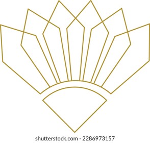 Gold Diamond Elegant Logo Element