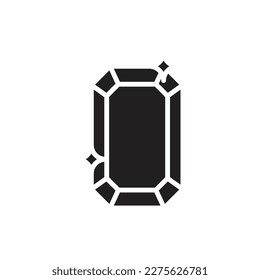 Gold Diamond Filled Icon Vector Illustration