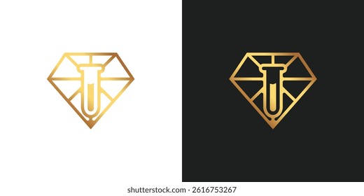 Gold Diamond Lab Logo Design