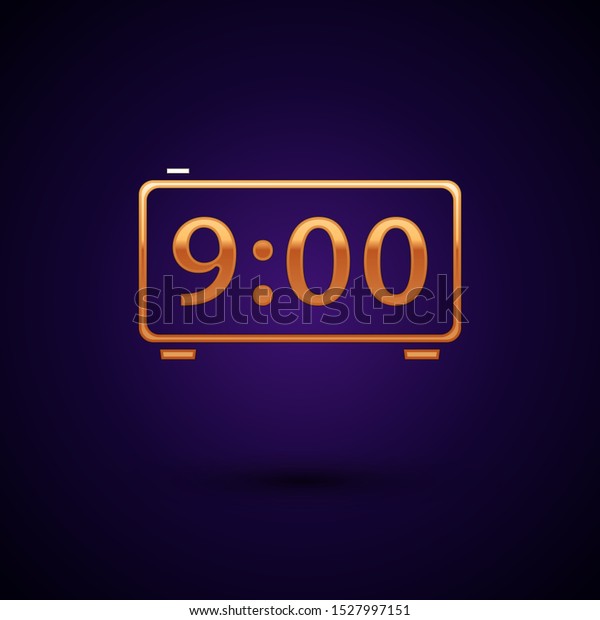 Gold Digital Alarm Clock