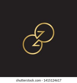 gold direction arrows for transfer, sync, migration data. traffic bridge or exchange concept. linear logo icon  design isolated on black background. Suitable for web landing page