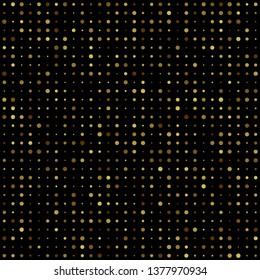 gold disco glitter background. Festive premium design template for holiday greeting card