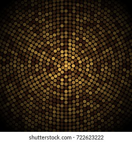 gold disco glitter background. Festive premium design template for holiday greeting card