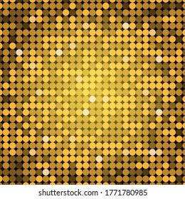 Luces disco de oro - imagen vectorial de fondo abstracto