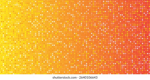 Gold disco party pattern. Yellow square sequin mosaic texture background. Abstract golden shining glitter halftone wallpaper. Pop up comic sparkling glitter backdrop. Retro vector design template