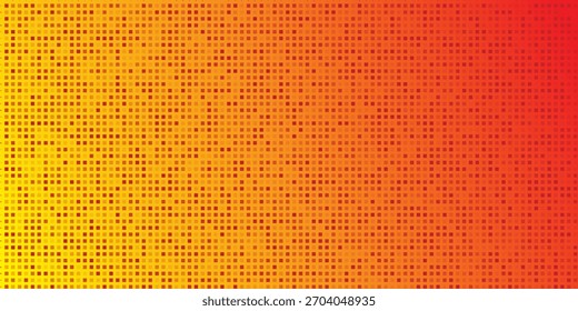 Gold disco party pattern. Yellow square sequin mosaic texture background. Abstract golden shining glitter halftone wallpaper. Pop up comic sparkling glitter backdrop. Retro vector design template