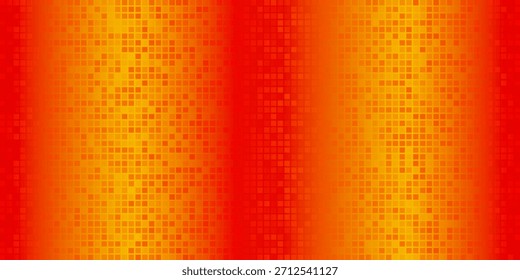 Gold disco party pattern. Yellow square sequin mosaic texture background. Abstract golden shining glitter halftone wallpaper. Pop up comic sparkling glitter backdrop. Modern