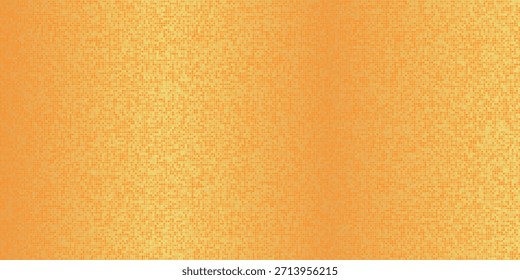Gold disco party pattern. Yellow square sequin mosaic texture background. Abstract golden shining glitter halftone wallpaper. Pop up comic sparkling glitter backdrop. Retro vector design template