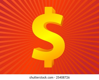 gold dollar symbol