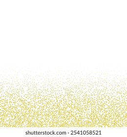 Confettis à point d'or sur fond blanc. Carte De Fête À L'Aquarelle. Minimaliste Anniversaire Isolé Image vectorielle Guirlande à l'aquarelle. Cercles Ronds Plats Abstrait.   Des Streamers Explosion Golden Birthday.