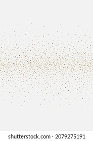 Gold Dot Luxury Vektor grauer Hintergrund. Bridal Polka Banner. Golden Shine Hell Muster. Festlicher Hintergrund.