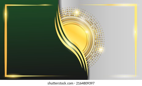 gold dot mandala covered by green paper