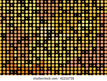 Gold dots disco background