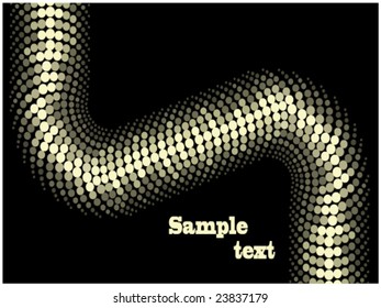 gold dotted design