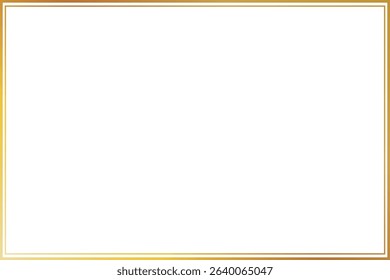 Gold Double Line Frame with 3:2 Ratio