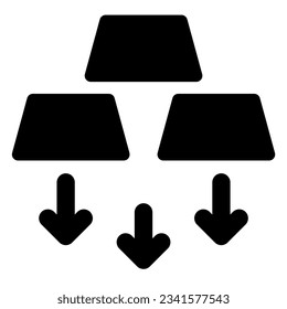 gold down icon vector illustration asset element