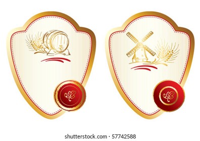 Gold Drink Label