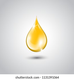 Gold drop of oil essence. svg
