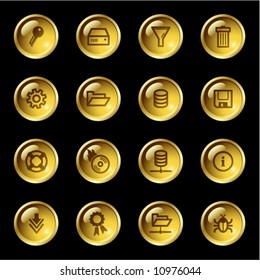 Gold drop server icons