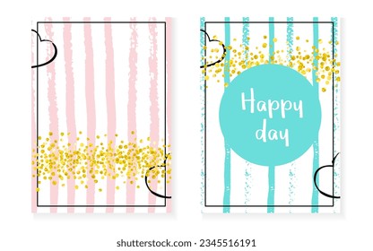 goldener Staubhintergrund. Minzkonzept. Türkisfarbenes Branding-Spray. Wallpaper-Set für das neue Jahr. Stripe Trendy Design. White Scatter Stardust. Rosa Mütter Malerei. goldener goldener Staubhintergrund