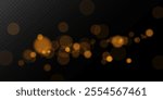 Gold dust light png. Bokeh glow lights lights background effect. Christmas background glowing dust Christmas glowing lights bokeh light confetti and glitter texture overlay for your design.	