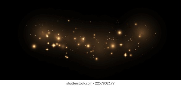 luz de polvo de oro png. Fondo del efecto de la luz de bokeh. Sopesando el brillante fondo de polvo Navidad brillante luz de bokeh brillo y brillo. Vector