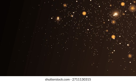 Luz de destello de brillo de brillo mágico de polvo dorado. Perfecto para publicidad, Diseño web y proyectos de marketing. Ilustración vectorial.