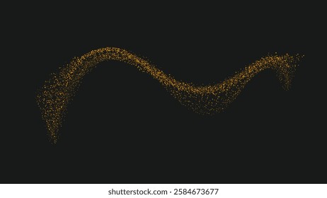 gold dust magic glitter wave