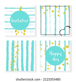 Gold Dust Pattern. Stripe Retro Invite. Splatter Wallpaper. Scrapbook Illustration Set. White Mothers Particle. Turquoise Scatter Flyer. Marriage Card. Golden Gold Dust Pattern